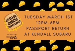 tuesday march 1 12pm-6pm passport return and prize pick up kendall subaru